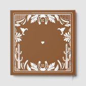 Westerne Country Cowboy Rustic Wedding Gastenboek (Achterkant)