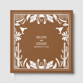 Westerne Country Cowboy Rustic Wedding Gastenboek (Voorkant)