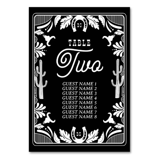 Westerne Country Cowboy Rustic Wedding Kaart (Voorkant)