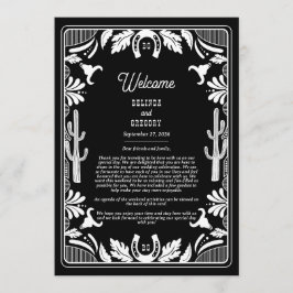 Westerne Country Cowboy Rustieke Trouwroute Programma