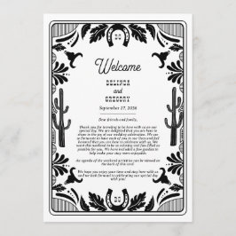 Westerne Country Cowboy Wedding Route Programma