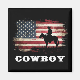 Westerne Country Mannen Rodeo Southern Retro Cowbo Magneet