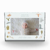 Westerne Cowboy Baby Horizontale Foto Keepsake (Voorkant)