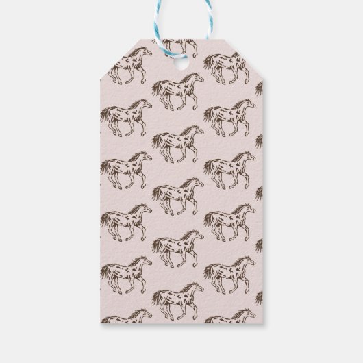 Westerne Cowboy Baby shower gunst Cadeaulabel (Achterkant)