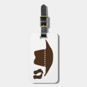 Westerne Cowboy Bagagelabel (Voorkant verticaal)