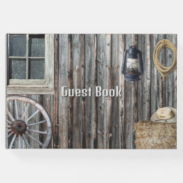 Westerne Cowboy Barn Tapestry Gastenboek