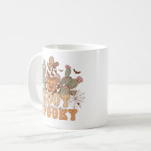 Westerne Cowboy Boot Scootin Spooky Halloween Koffiemok (Voorkant links)