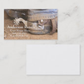 Westerne Cowboy Boot Spurs Business Card Template Visitekaartje (Voorkant / Achterkant)