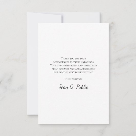 Westerne Cowboy Boots begrafenis sympathie Bedankkaart (Achterkant)