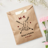 Westerne Cowboy Boots Monogram Boho Country Wedden Bedankzakje (Gezegeld)