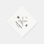 Westerne Cowboy Boots Monogram Boho Country Wedden Servet (Hoek)