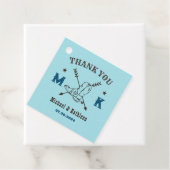 Westerne Cowboy Boots Monogram Land Weddenschap Bedankjes Labels (In situ)