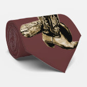 Westerne Cowboy Boots Stropdas (Opgerold)