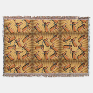Westerne Cowboy Boots Throw Blanket Deken