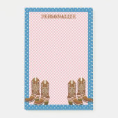Westerne cowboy Boots uit het Roestland personalis Post-it® Notes (Voorkant)