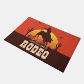 Westerne cowboy Bull Rider Rodeo Deurmat (Schuin)