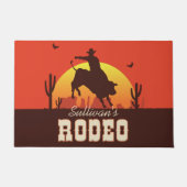 Westerne cowboy Bull Rider Rodeo Deurmat (Voorkant)
