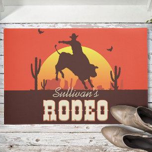 Westerne cowboy Bull Rider Rodeo Deurmat