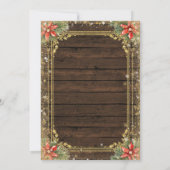 Westerne Cowboy Christmas Cactus Stringlight Kaart (Achterkant)