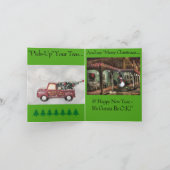 Westerne Cowboy Christmas Kaart (Binnen)