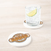 Westerne Cowboy Cowgirl Horse Barn Rodeo Onderzett Zandsteen Onderzetter (Zijkant)