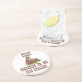 Westerne Cowboy Cowgirl Horse Barn Rodeo Onderzett Zandsteen Onderzetter (Zijkant)