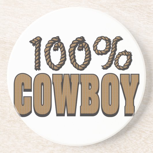 Westerne Cowboy Cowgirl Horse Barn Rodeo Onderzett Zandsteen Onderzetter (Voorkant)