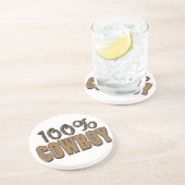 Westerne Cowboy Cowgirl Horse Barn Rodeo Onderzett Zandsteen Onderzetter (Zijkant)