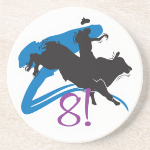 Westerne Cowboy Cowgirl Horse Barn Rodeo Onderzett Zandsteen Onderzetter