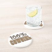 Westerne Cowboy Cowgirl Horse Barn Rodeo Onderzett Zandsteen Onderzetter (Zijkant)