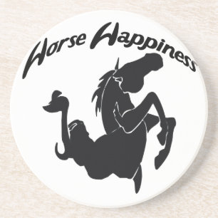 Westerne Cowboy Cowgirl Horse Barn Rodeo Onderzett Zandsteen Onderzetter