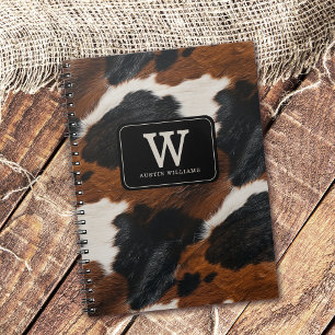 Westerne Cowboy Cowgirl Koeienhuid Pattern Notitieboek