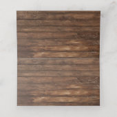 Westerne Cowboy Food Tent Kaart (Binnenkant ongevouwen)