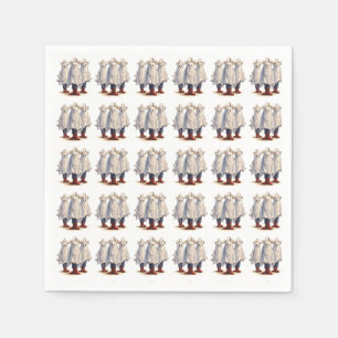 Westerne Cowboy Ghosts Spooky Halloween Pattern Servet