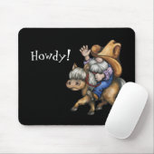 Westerne Cowboy Gnome Mousepad Muismat (Met muis)