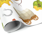 Westerne Cowboy Icons Cadeaupapier (Rol Hoek)