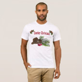 Westerne Cowboy-kersttjirt T-shirt (Voorkant volledig)