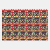 Westerne Cowboy Kind Kerst Inpakpapier Vel (Voorkant 2)