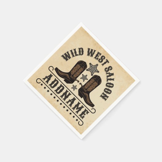 Westerne Cowboy laarzen ADD NAAM Sheriff Spurs Sal Servet (Hoek)