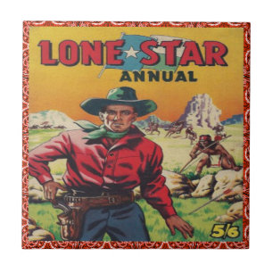  Westerne Cowboy Lone Star Tegeltje