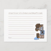 Westerne Cowboy Moeder Tips Kaart (Voorkant)