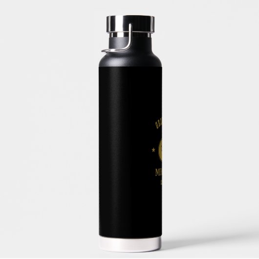 Westerne Cowboy Pet Groomsmen Persoonlijke naam Waterfles (Rechts)