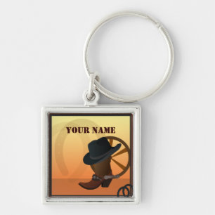 Westerne Cowboy Premium Sleutelhanger
