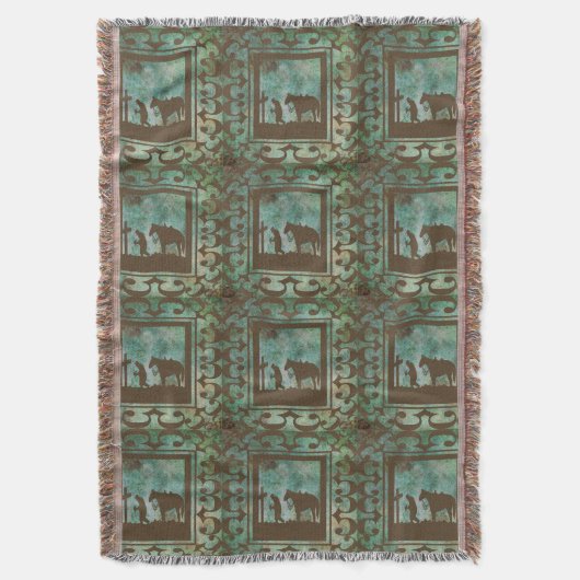 Westerne cowboy Printerdrow Blanket Deken (Voorkant Verticaal)