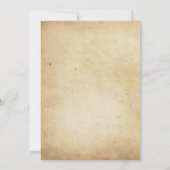 Westerne Cowboy Pumpkin Halloween Party Kaart (Achterkant)