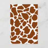 Westerne Cowboy Rocking Horse Boy Luier Raffle Informatiekaartje (Achterkant)