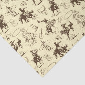 Westerne Cowboy Rodeo Horses Decoupage Tissuepapier (Detail)