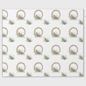 Westerne Cowboy Rope Kerstmis Cadeaupapier (Vlak)