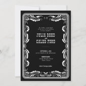  Westerne Cowboy Rustic Country Wedding Kaart (Voorkant)