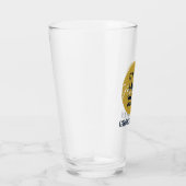 Westerne Cowboy Rustic Groomsmen Naam Monogram Glas (Rechts)